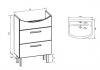 Комплект база+раковина 60см с ящиками Am-Pm M7-FUX0602-WC060 Sense